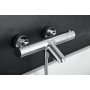 GENOVA MITIGEUR THERMOSTATIQUE EXTÉRIEUR POUR BAIGNOIRE AVEC KIT DOUCHE CHROME
