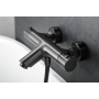 GENOVA MITIGEUR THERMOSTATIQUE EXTÉRIEUR POUR BAIGNOIRE AVEC KIT DOUCHE BLACK GUN METAL