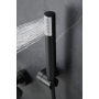 GENOVA MITIGEUR EXTERNE POUR BAIGNOIRE THERMOSTATIQUE AVEC KIT DOUCHE NOIR MAT