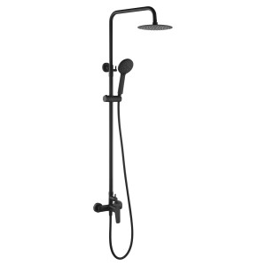 BELGICA COLONNE DE DOUCHE MÉCANIQUE FINITION NOIR MAT