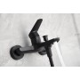 BELGICA MITIGEUR MONOCOMMANDE POUR BAIGNOIRE AVEC KIT DE DOUCHE NOIR MAT