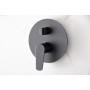 BELGICA KIT DE DOUCHE SOFFIONE AVEC MITIGEUR AVEC DÉVIATEUR + DOUCHETTE NOIR MAT