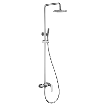 COLONNE DE DOUCHE MONOCOMMANDE EN ACIER INOXYDABLE. S.316 SÉRIE DELOS