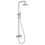 COLONNE DE DOUCHE MONOCOMMANDE EN ACIER INOXYDABLE. S.316 SÉRIE DELOS