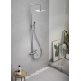 COLONNE DE DOUCHE MONOCOMMANDE EN ACIER INOXYDABLE. S.316 SÉRIE DELOS