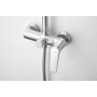 COLONNE DE DOUCHE MONOCOMMANDE EN ACIER INOXYDABLE. S.316 SÉRIE DELOS