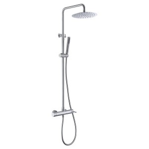 MOSCU COLONNE DE DOUCHE EN ACIER INOXYDABLE S.316 MONOCOMMANDE AVEC DOUCHETTE