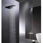 RODAS KIT DE DOUCHE ENCASTRÉ THERMOSTATIQUE NOIR MAT AVEC SOFFIONE ET CASCADE + DOUCHETTE