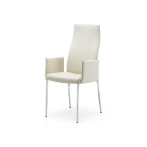 SEDIA ANNA ALTA CON BRACCIOLI 54x55x105h