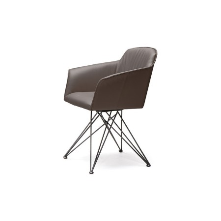 SEDIA GIREVOLE FLAMINIA 67x61x83h - AVEC ACCOUDOIRS