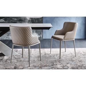 SEDIA MAGDA ML COUTURE  53x59x81h - AVEC ACCOUDOIRS