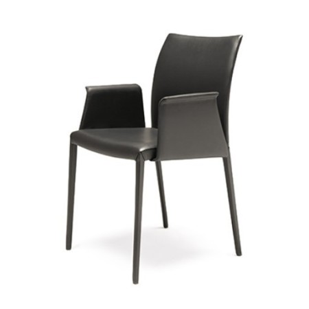 SEDIA NORMA COUTURE 60x55x87h - AVEC ACCOUDOIRS