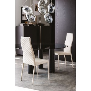 SEDIA NORMA COUTURE 60x55x87h - AVEC ACCOUDOIRS