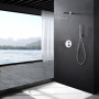 MONZA KIT DE DOUCHE ENCASTRÉ AVEC DÉVIATEUR THERMOSTATIQUE AVEC SOFFIONE ET DOUCHETTE CHROME