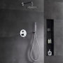 MONZA KIT DE DOUCHE ENCASTRÉ AVEC DÉVIATEUR AVEC SOFFIONE ET DOUCHETTE CHROME