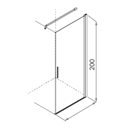 CÔTÉ BATTANT x ZEPHYROS ANGLE PORTE BATTANTE + CÔTÉ FIXE