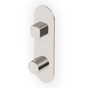 BRIM MITIGEUR THERMOSTATIQUE DOUCHE AVEC ROBINET D'ARRÊT NICKEL BROSSÉ