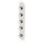 BRIM MITIGEUR THERMOSTATIQUE DOUCHE AVEC 4 ROBINETS D'ARRÊT NICKEL BROSSÉ
