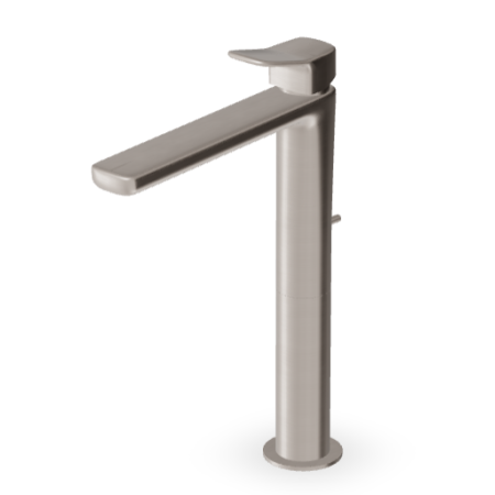BRIM MITIGEUR LAVABO AVEC VIDAGE NICKEL BROSSÉ