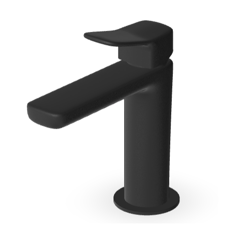 BRIM MITIGEUR LAVABO SANS VIDAGE NOIR MAT EMBOSSÉ