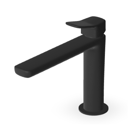 BRIM MITIGEUR LAVABO SANS VIDAGE NOIR MAT EMBOSSÉ