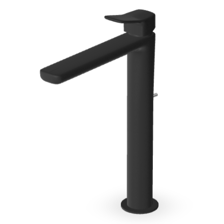 BRIM MITIGEUR LAVABO AVEC VIDAGE NOIR MAT EMBOSSÉ