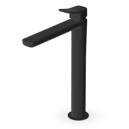 BRIM MITIGEUR LAVABO SANS VIDAGE NOIR MAT EMBOSSÉ