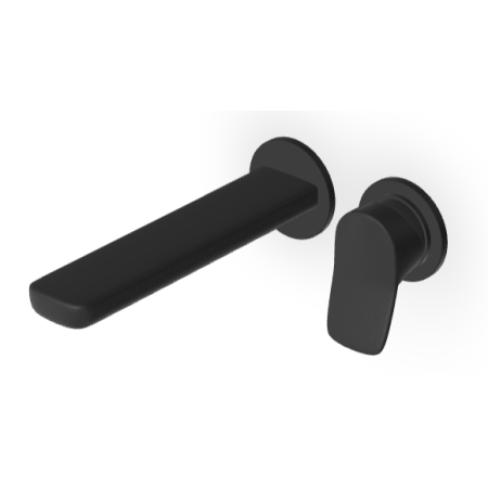 BRIM MITIGEUR LAVABO ENCASTRÉ 180MM NOIR MAT EMBOSSÉ