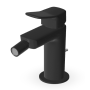BRIM MITIGEUR BIDET AVEC VIDAGE NOIR MAT GRAINÉ