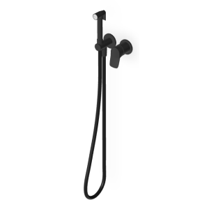 BRIM BROSSE DE BIDET AVEC ÉVACUATION NOIR MAT EMBOSSÉ