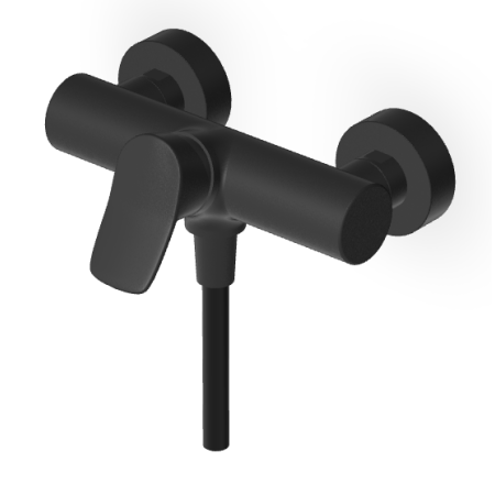 BRIM MITIGEUR DE DOUCHE EXTÉRIEUR NOIR MAT EMBOSSÉ