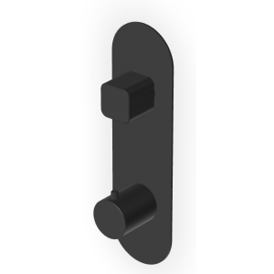 BRIM MITIGEUR THERMOSTATIQUE DOUCHE AVEC DÉVIATEUR 2/3 VOIES NOIR MAT EMBOSSÉ
