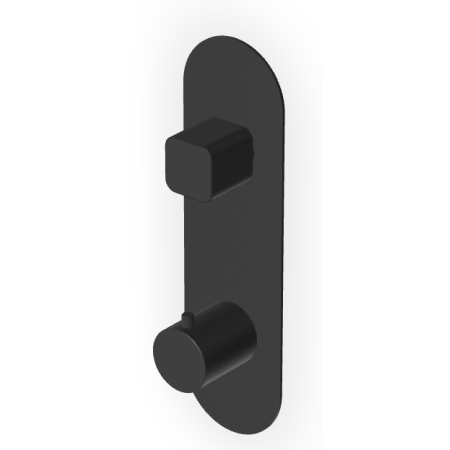 BRIM MITIGEUR THERMOSTATIQUE DOUCHE AVEC DÉVIATEUR 2/3 VOIES NOIR MAT EMBOSSÉ