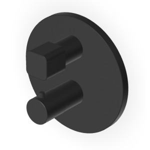 BRIM MITIGEUR THERMOSTATIQUE POUR DOUCHE AVEC DÉVIATEUR NOIR MAT GRAINÉ