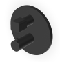 BRIM MITIGEUR THERMOSTATIQUE POUR DOUCHE AVEC DÉVIATEUR NOIR MAT GRAINÉ
