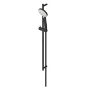 BRIM ENSEMBLE DE BARRE MURALE POUR DOUCHE NOIR MAT EMBOSSÉ