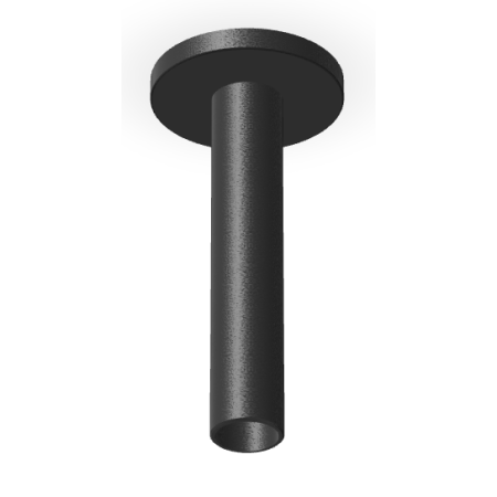 BRIM BRAS DE DOUCHE PLAFOND 130MM NOIR MAT EMBOSSÉ
