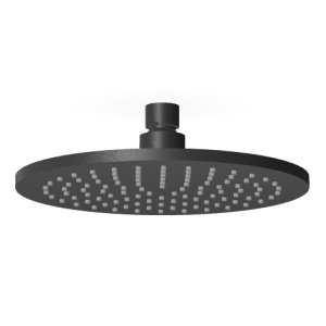 BRIM SOFFIONE À JET FIXE Ø200MM NOIR MAT EMBOSSÉ