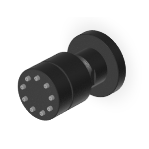 BRIM POMMEAU DE DOUCHE NOIR MAT EMBOSSÉ