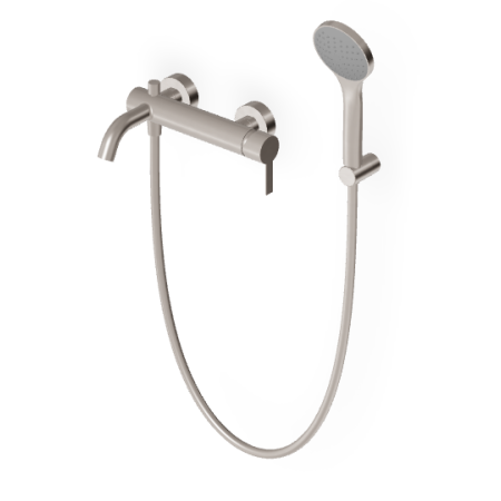 GILL MITIGEUR BAIN-DOUCHE AVEC DÉVIATEUR NICKEL BROSSÉ