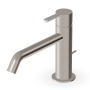 GILL MITIGEUR LAVABO BEC LONG AVEC VIDAGE NICKEL BROSSÉ