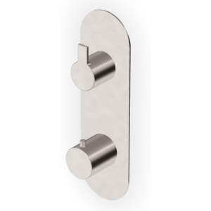 GILL MITIGEUR THERMOSTATIQUE DOUCHE AVEC ROBINET D'ARRÊT NICKEL BROSSÉ