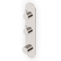 GILL MITIGEUR THERMOSTATIQUE DOUCHE AVEC 2 ROBINETS D'ARRÊT NICKEL BROSSÉ