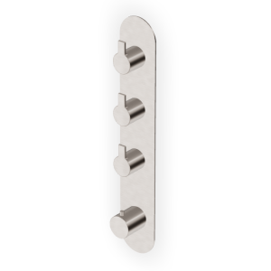 GILL MITIGEUR THERMOSTATIQUE DOUCHE AVEC 3 ROBINETS D'ARRÊT NICKEL BROSSÉ