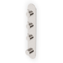 GILL MITIGEUR THERMOSTATIQUE DOUCHE AVEC 3 ROBINETS D'ARRÊT NICKEL BROSSÉ