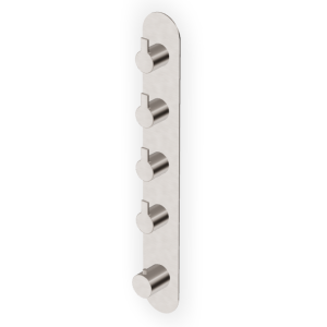 GILL MITIGEUR THERMOSTATIQUE DOUCHE AVEC 4 ROBINETS D'ARRÊT NICKEL BROSSÉ