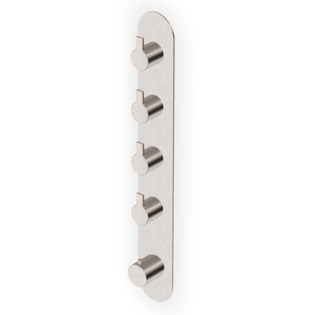 GILL MITIGEUR THERMOSTATIQUE DOUCHE AVEC 4 ROBINETS D'ARRÊT NICKEL BROSSÉ