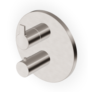 GILL MITIGEUR THERMOSTATIQUE DOUCHE AVEC ROBINET D'ARRÊT NICKEL BROSSÉ