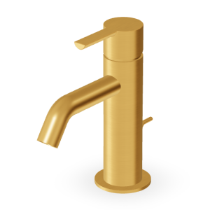 GILL MITIGEUR LAVABO AVEC VIDAGE OR BROSSÉ