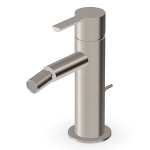 GILL MITIGEUR BIDET AVEC VIDAGE NICKEL BROSSÉ
